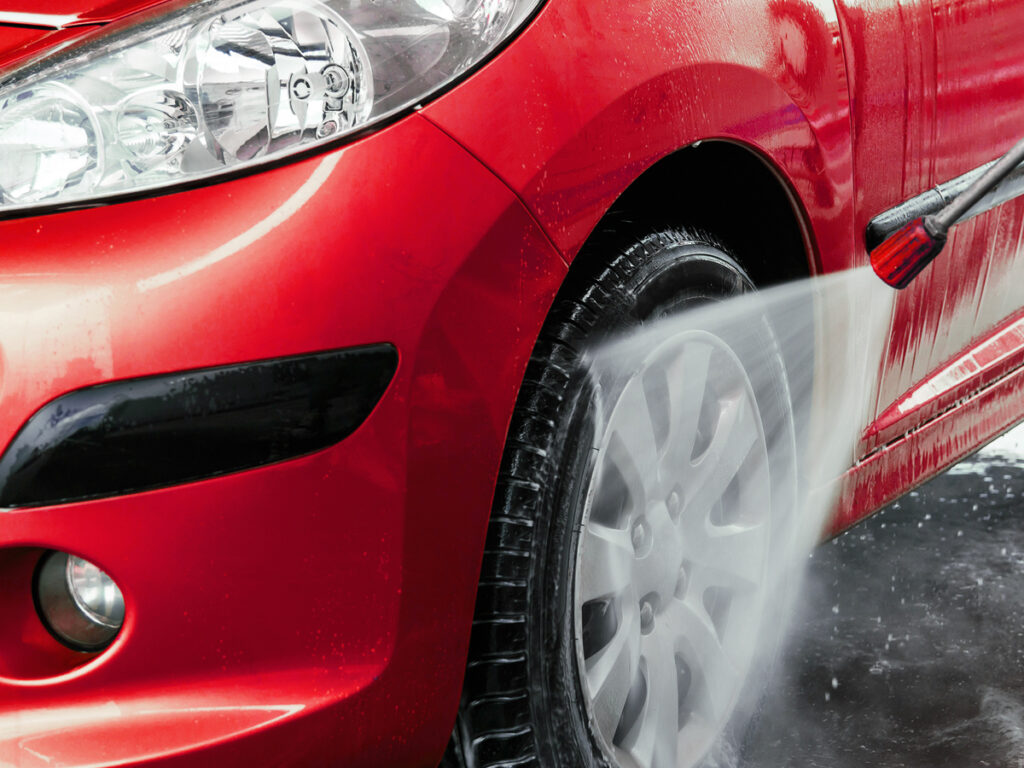 V-Tailing velgen wassen